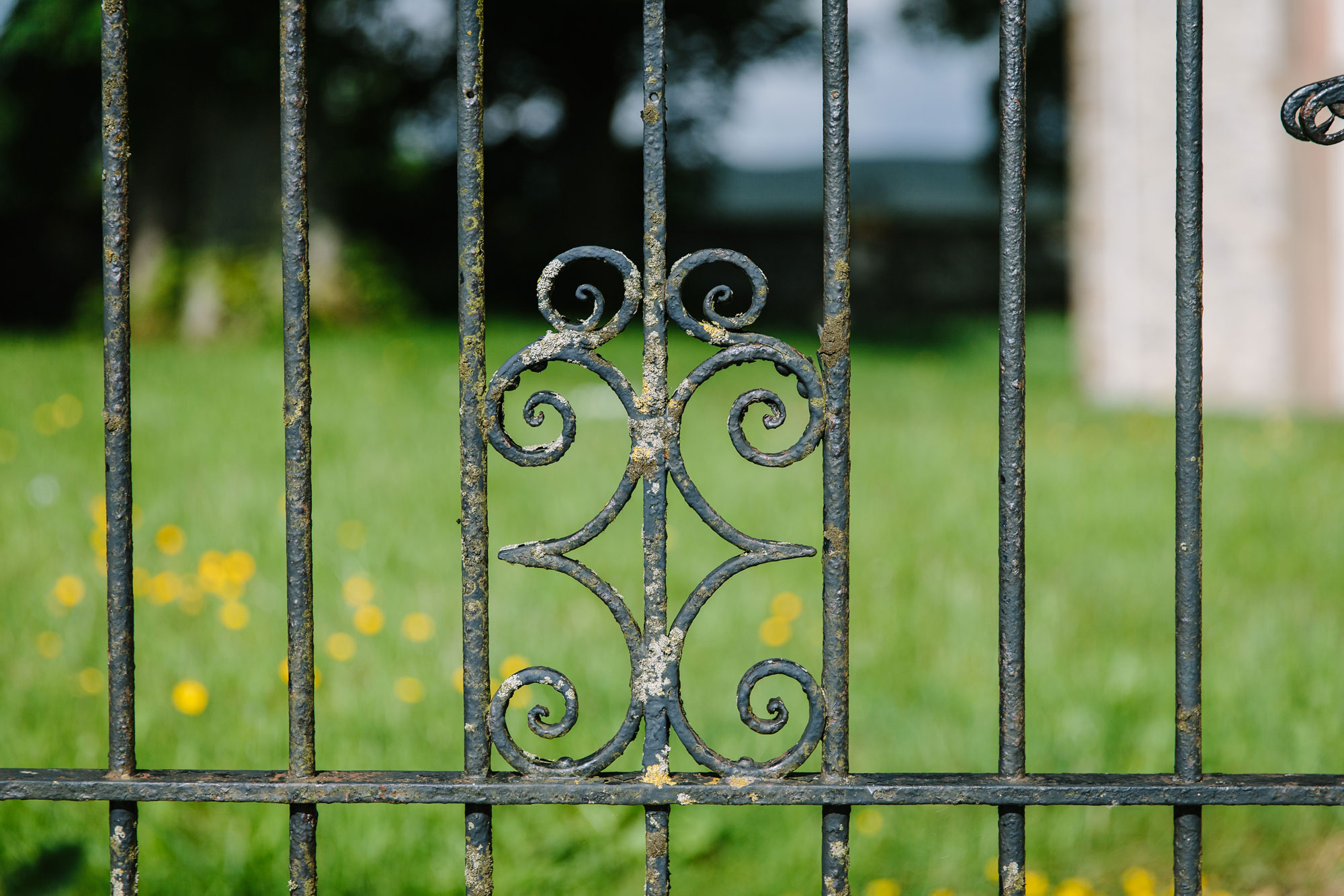 An original school gate, probably dating back to the rebuilding of the school