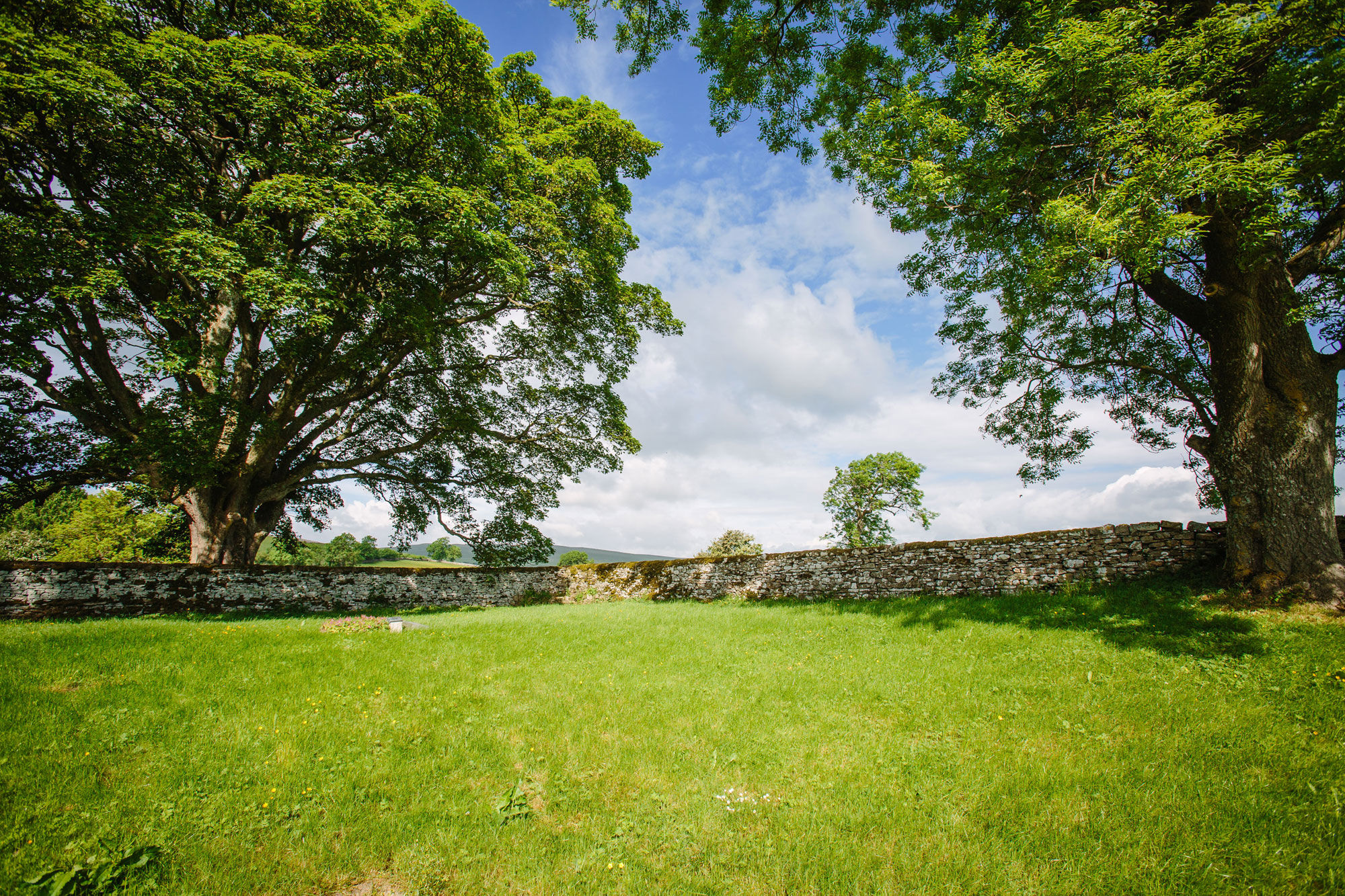 The garden is enclosed and safe for children 