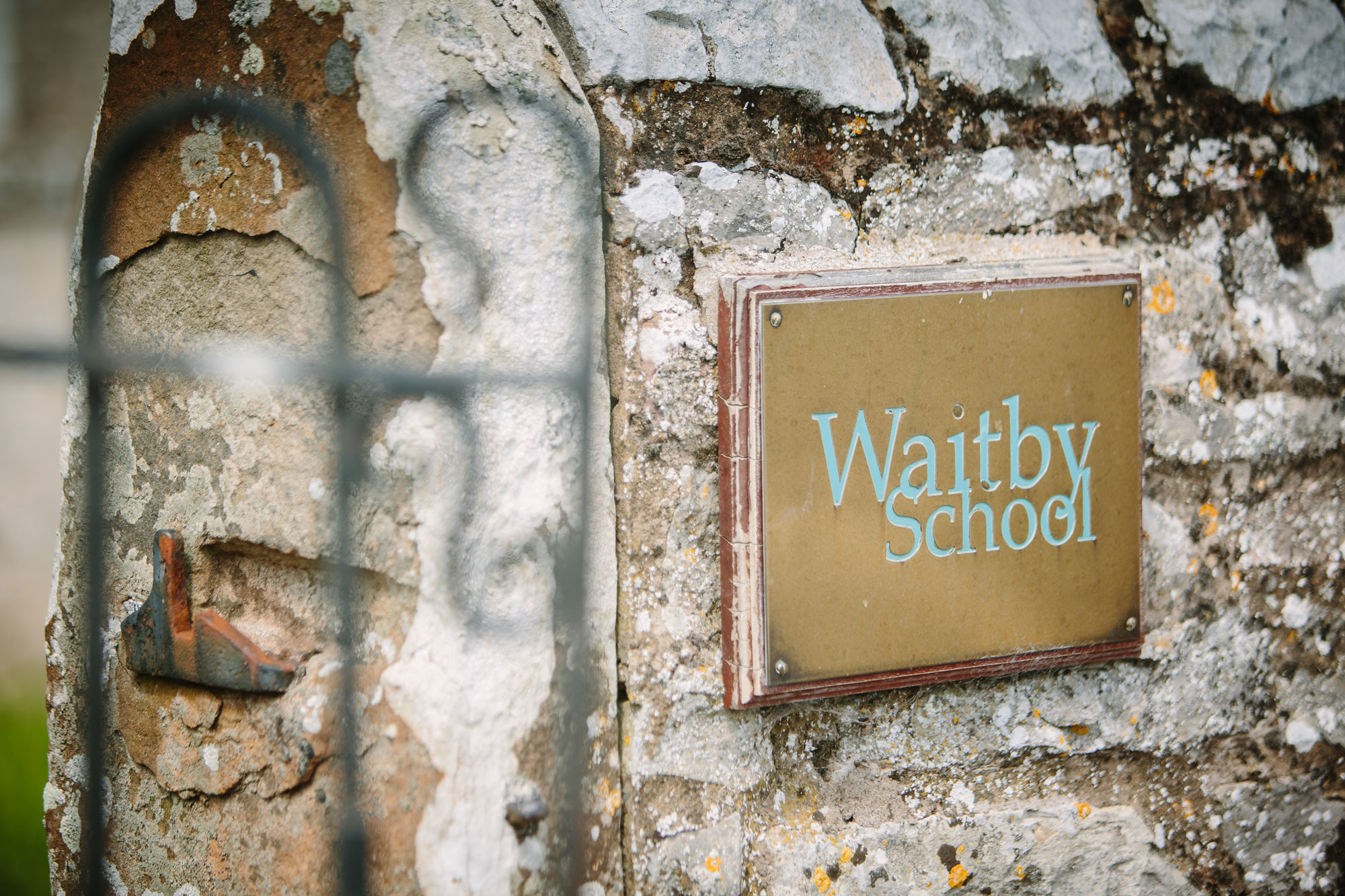 Welcome to Waitby School. And yes, we have since repolished and painted the sign!