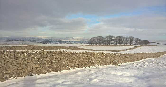 Snow near Waitby School