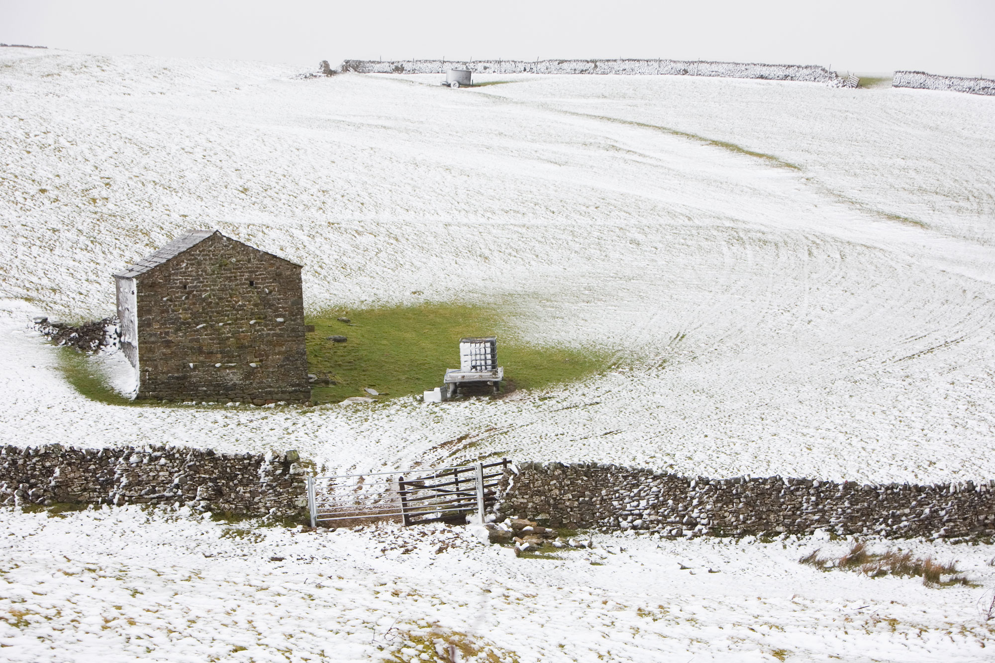 Yorkshire Dales National Park in the snow