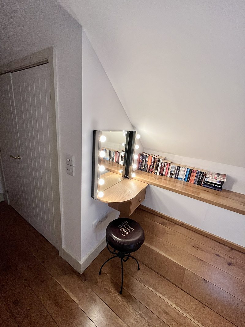 Dressing table in second bedroom suite - hairdryers are provided in beds one and two